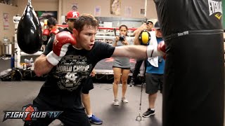 Canelo vs. Smith Video- Canelo Alvarez's COMPLETE boxing workout video