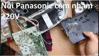 Sửa nồi cơm Panasonic cắm nhầm 220V cho khách ở Hà Tây