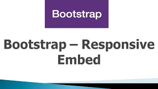 Bootstrap 3 Tutorials - #26 Embed Responsive