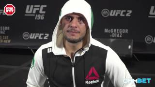 UFC 196 Siyar Bahadurzada MMAnytt.se Exclusive  "My doctors told me fighting was not possible"