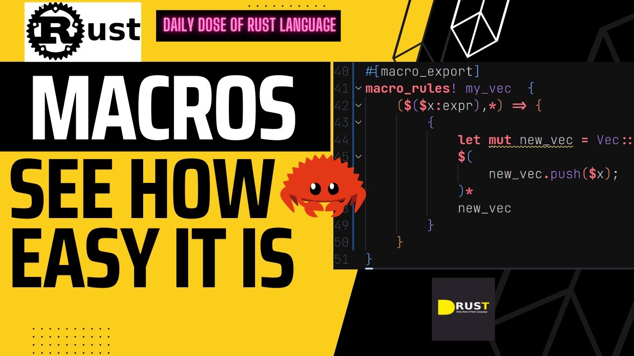 Rust Macro Is So Easy To Understand - YouTube