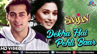 Dekha Hai Pehli Baar - HD VIDEO SONG | Salman Khan, Madhuri Dixit | Saajan | 90's Best Romantic Song