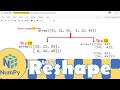 Python NumPy|Changing the Dimension/Shape of a NumPy Arrays | Python for Beginners | Learnerea