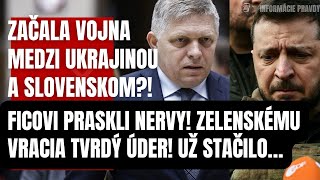 Mimoriadna správa! Ficovi praskli nervy! Zelenskému vracia tvrdý úder! Už stačilo…