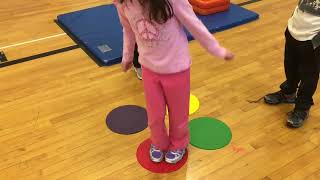 Jumping and Landing Elementary PE stations