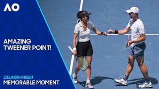 Fantastic Tweener Point and Brilliant Winning Reaction! | Australian Open 2024