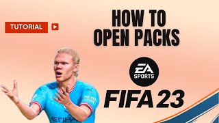 How to open packs in FIFA 23