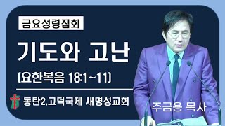 동탄2,고덕국제새명성교회- 주금용목사 - 기도와 고난 (요한복음 18:1~11) 금요성령집회 2025년 1월 31일