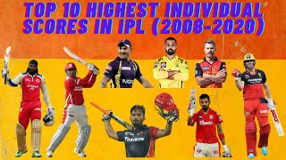 Top 10 Highest Individual Scores in IPL | Highest Individual Scores in IPL History from 2008 to 2020