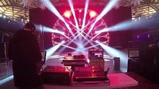 Programming festival lighting positions (timelapse)