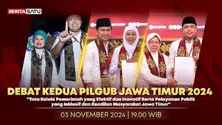 🔴 LIVE | Debat Kedua Luluk, Risma, dan Khofifah Dalam Pilgub Jawa Timur 2024 | Beritasatu