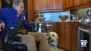 Service dogs transform lives of disabled man in South Florida