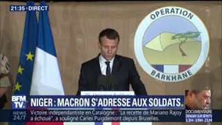 Discours de Macron au Niger: \