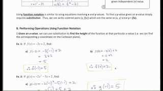 MCR3UI Lesson 1 2 Function Notation