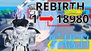 How to Rebirth 0 to 18980 EASY and FAST!!! 【ROBLOX MUSCLE LEGENDS】