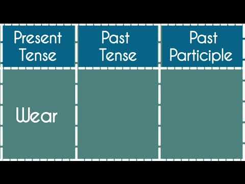 How do you spell wear in past tense?