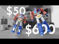 $50 Optimus Prime VS $600 Optimus Prime!