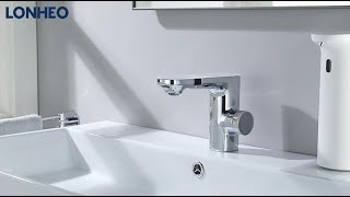 Lonheo LYJ0104 / LYJ0105 Dual Infrared Sensor Basin Faucet —— Function Display + Installation