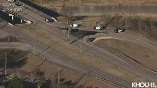 Raw aerials: Man shot in road rage incident on TC Jester, HPD says