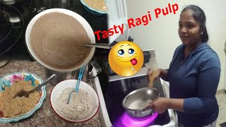 How to make healthy Ragi Pulp / ஆரோக்கியமான ராகி கூழ் செய்வது எப்படி