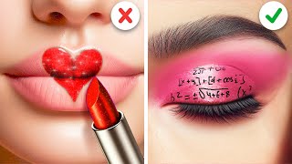 SCHIMBARE RADICALĂ DE LOOK 💄 Cum să furișăm farduri în clasă! Secrete virale de pe TikTok – 123 GO!