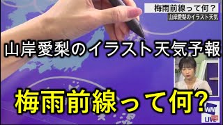 山岸愛梨のイラスト天気予報（まったりぽーと付）【ウェザーニュース解説切り抜き】