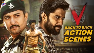 Nani V Movie Back To Back Best Action Scenes | Sudheer Babu | Nivetha Thomas | Aditi Rao Hydari