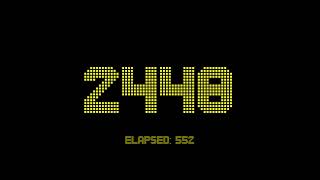 3000 seconds countdown timer with full zero second