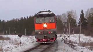 Как в старые добрые времена ТЭП70-0478 с пригородным поездом Сосьва Новая - Алапаевск