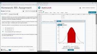 MATH156: Module 9 Homework Problem - Using StatCrunch for Problem 28