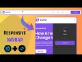 Responsive Navbar using React & Tailwind CSS | Part 1