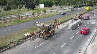 Trwa remont północnej jezdni ul. Warszawskiej