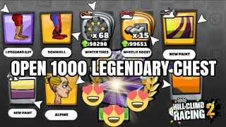 Hill Climb Racing 2 : Open 1000 Legendary Chest and Get All Skin & Tuning parts