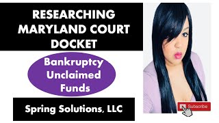 Searching MD court docket
