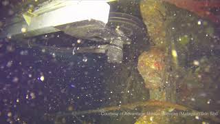 CHASING M2 UNDERWATER DRONE | CHASING M2 Monitoring the Cut of Oil Rig Underwater