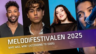 🇸🇪Melodifestivalen 2025: Who will win? (According to the odds)