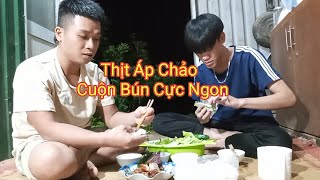 (Cá Chiên Giòn) Và (Thịt Áp Chảo Cuộn Bún Cực Ngon)_Văn Đương Vlog  #20