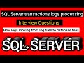SQL Server Transaction logs processing | How Logs moving from log file to database files? #logsfiles