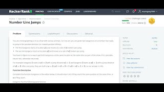 Number Line Jumps | HackerRank | Problem Solving | Basic |