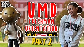 UMD Freshman Orientation Vlog PART 2 | rainy day, tips & advice for an overnight orientation