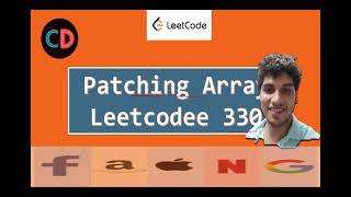 Patching Array | Leetcode 330 | Leetcode Hard | Live coding session 🔥🔥🔥