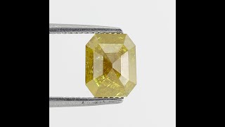 2.62 CT Pair of Marvelous Fancy Yellowish Brown Domed Top Emerald Shape Glaring Faceted