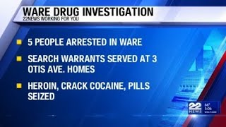 Five Arrested In Ware Narcotics Distribution Investigation