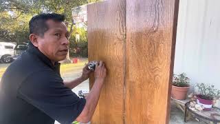 Mira como poner una cerradura en puerta que habré hacia afuera.