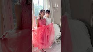 【ドレスアップ】小学生の高学年が選ぶ発表会衣装👗結婚式スタイル　#キャサリンコテージ #キッズ #shorts PC929