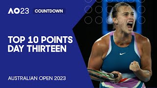 Top 10 Points | Day 13 | Australian Open 2023