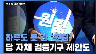 하루도 못 간 '원팀' 배지...2007년 한나라당 연상 검증단 제안도 / YTN