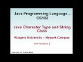 Java Character Type and String Class: Java Program to Compare two String using CompareTo method