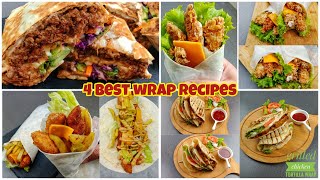 4 Best Wrap Recipes | Homemade Tortilla Recipe | Sauces for wraps | Eat Yummyy