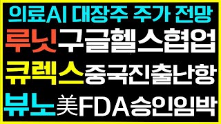 [루닛  큐렉소 뷰노 주가전망] ●루닛-급등신호포착! 주주님들 필독!!●이날\